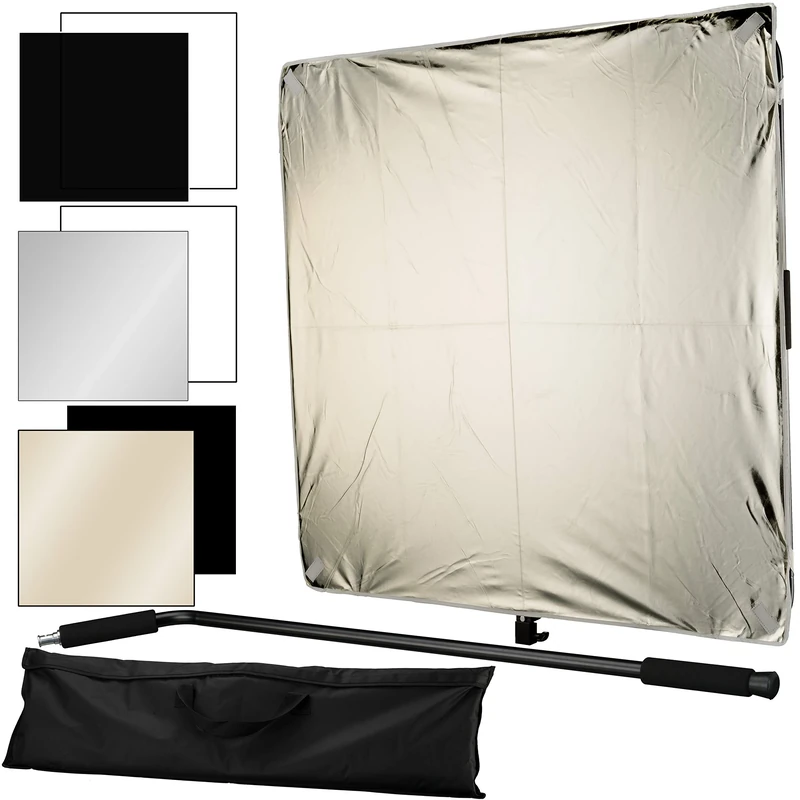 BRESSER BR-DP1000 6-in-1 Reflector/Diffuser Panel 100 x 100 cm