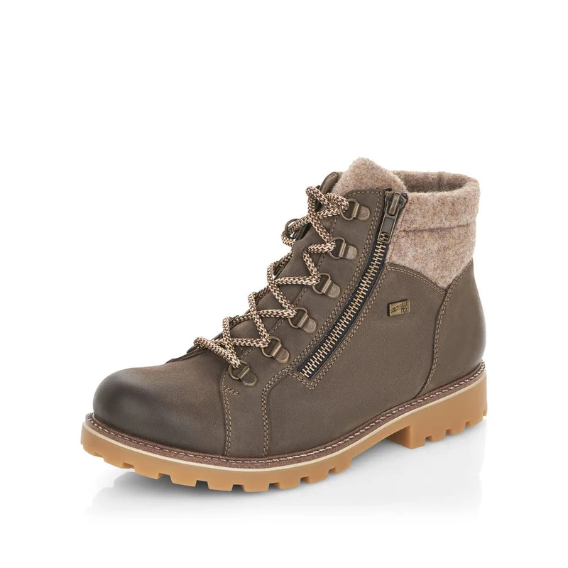 Remonte Women Ankle Boots D7478, Ladies Lace-up Ankle Boot,Removable Insole,Water Repellent,remonteTEX,Low Boots,Chukka Boot,grau Kombi,36 EU / 3.5 UK