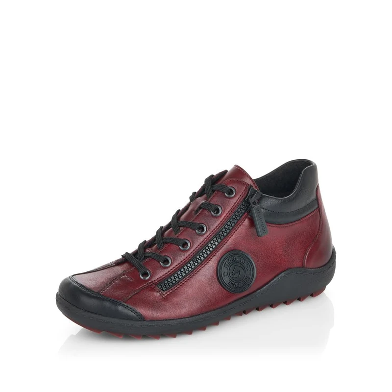 Remonte Women Lace-Up Shoes R1477, Ladies Casual lace-up Shoes,Trainer,Sneakers,Removable Insole,Laces,Sporty,Casual Shoe,Rot Kombi,43 EU / 9 UK - Image 1