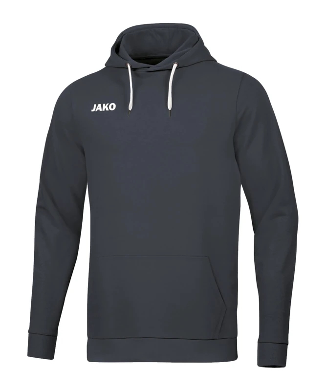 JAKO Men's base hooded sweatshirt, mens, Hooded sweatshirt, 6765, charcoal, M