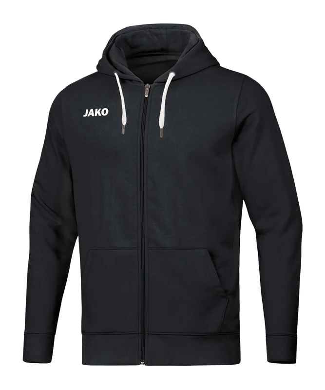 JAKO Children's Base Hooded Jacket, Black, 164 (EU)