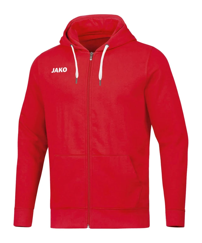 JAKO Children's base hooded jacket., unisex_child, Hooded jacket, 6865, red, 164 (EU)