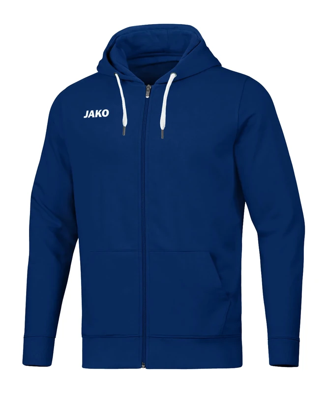 JAKO Men's Base Hooded Jacket, Navy, S