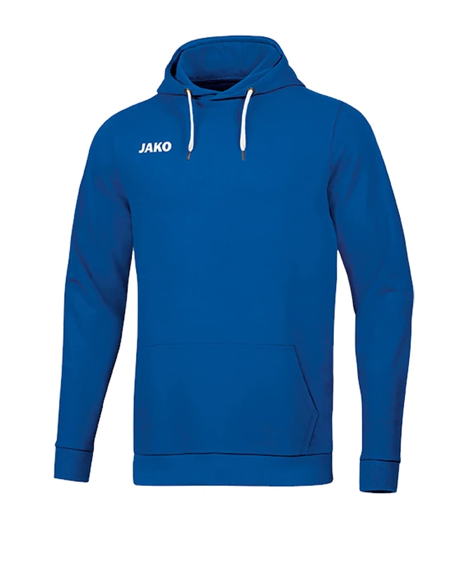 JAKO Men's Base Hooded Sweatshirt, Royal, L