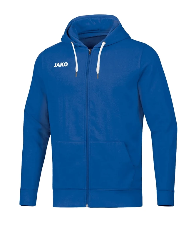 JAKO Men's Base Hooded Jacket, mens, Men's Hooded Jacket, 6865, royal, S