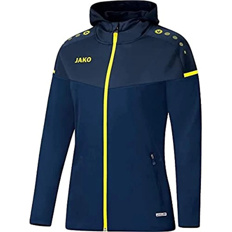 JAKO Women's Champ 2.0 Hooded Jacket, Citro/Citro Light, 40