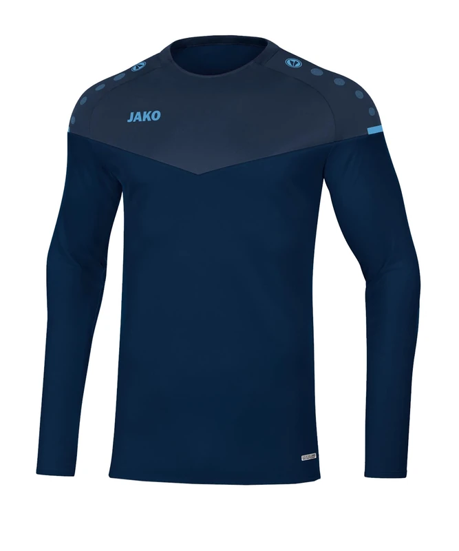 JAKO Men's Champ 2.0 Sweat, Navy/Dark Blue/Sky Blue, S
