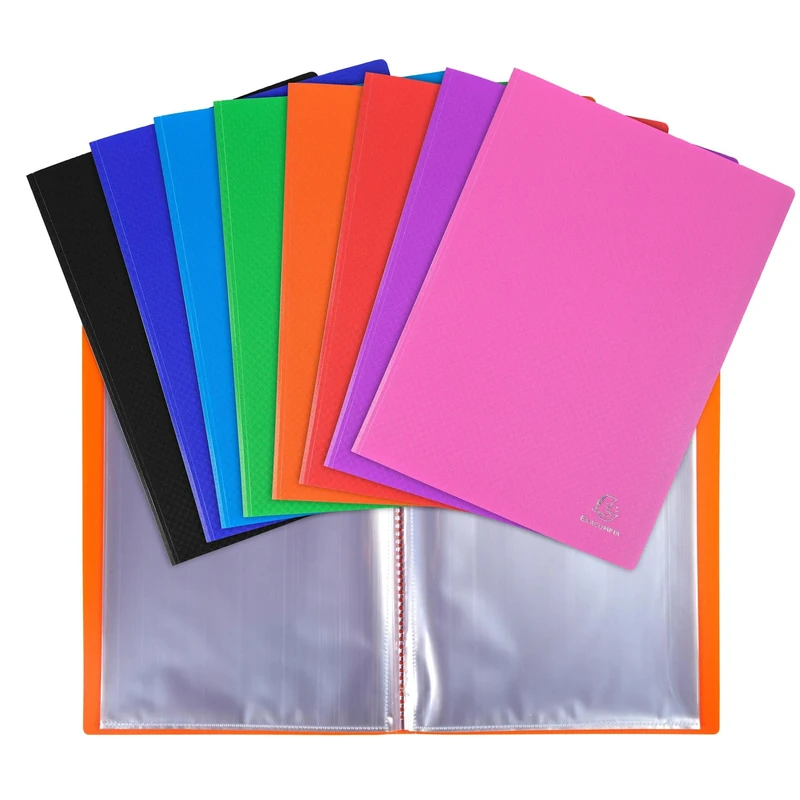 Exacompta Display Book Opak A4 100 Pockets 8 Random Colours