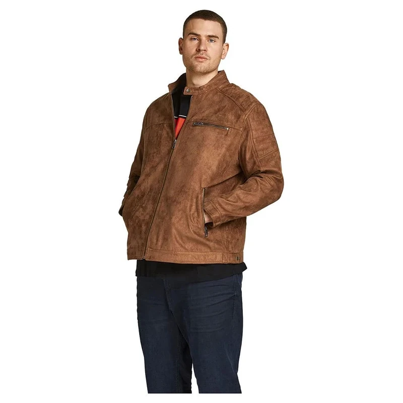 Jack & Jones Men's Jjerocky Jacket Noos, Cognac, XXL