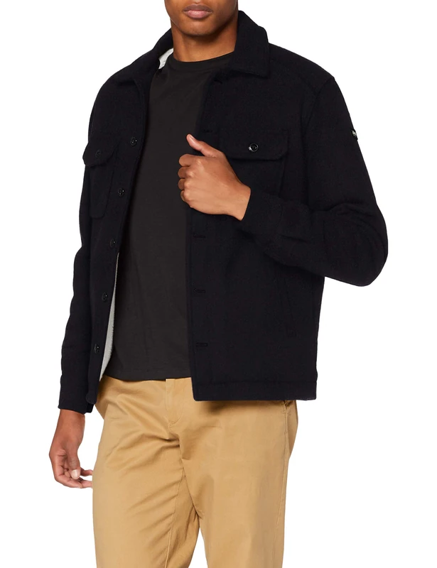 Schott NYC Men's Timber1 Jacket Not Applicable, Navy, X-Large
