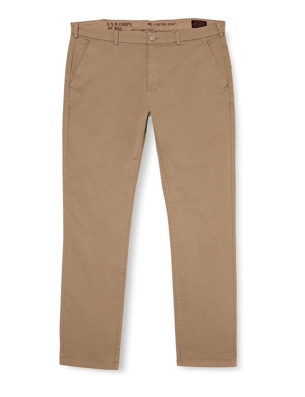 Schott NYC Men's Trjo70 Pants Not Applicable, Beige, 28