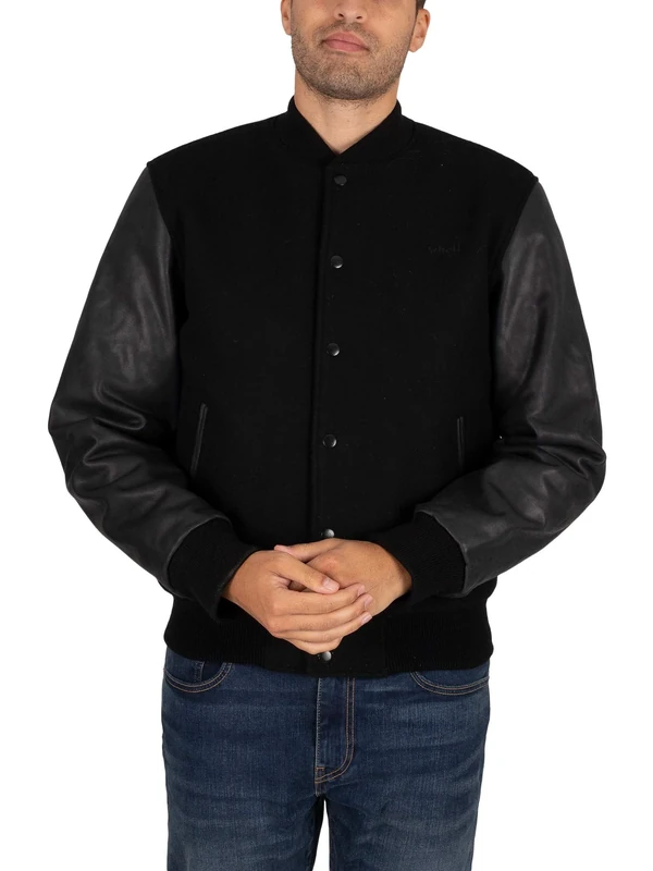 Schott NYC Men's Lcusa Leather Jacket, Black, X-Large