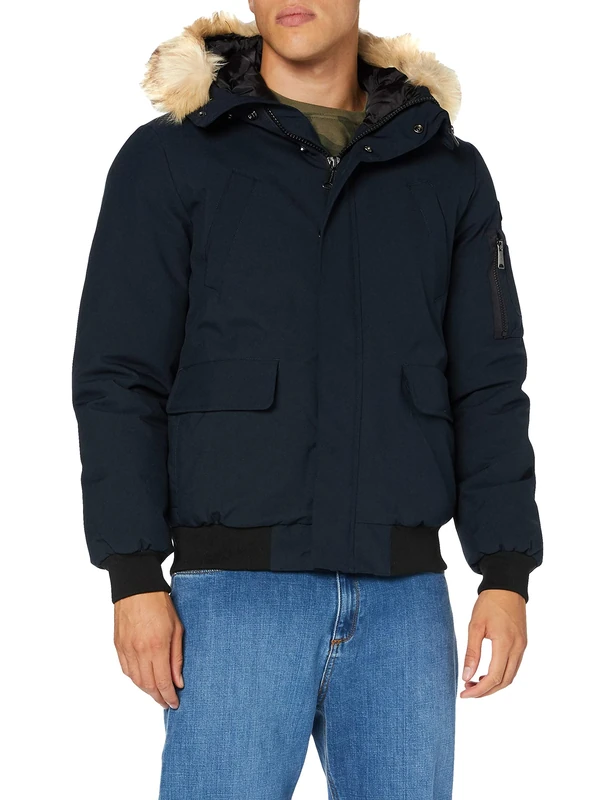 Schott NYC Men's Keyburn Jacket, Navy, Small