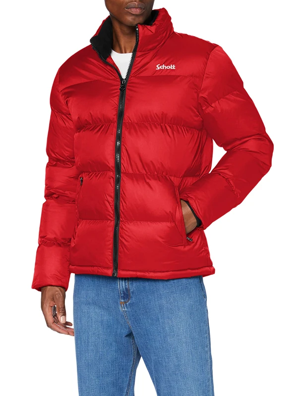 Schott NYC Idaho Jacket - Red Down Jacket - Size Small