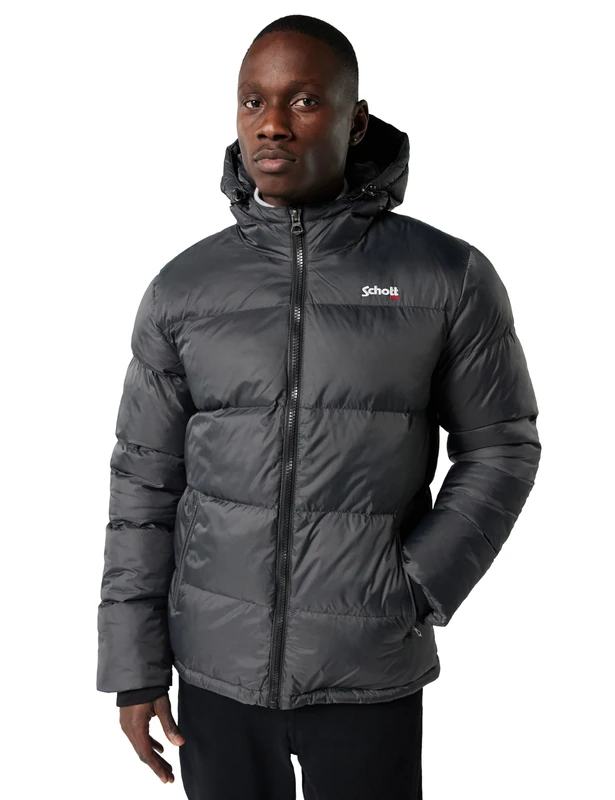 Schott NYC Men's Idaho2 Jacket Not Applicable, Anthracite, X-Small