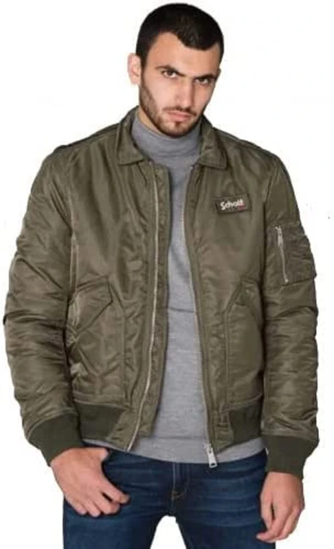 Schott NYC Men's 210100 CWU Original Jacket - Sage Kaki Medium