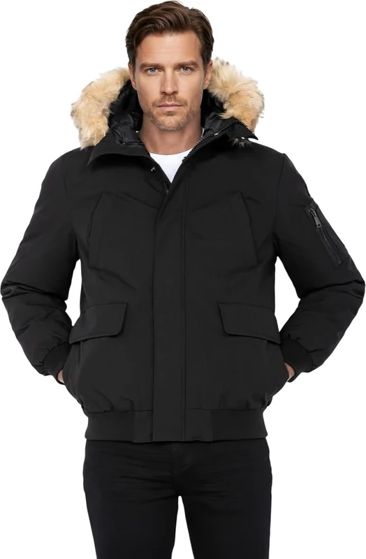 Schott NYC Men's Keyburn Jacket Not Applicable, Black, X-Large