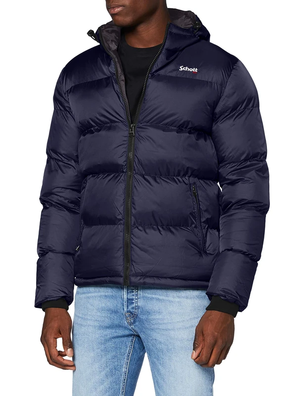 Schott NYC Men's Idaho2 Jacket Not Applicable, Navy, X-Small
