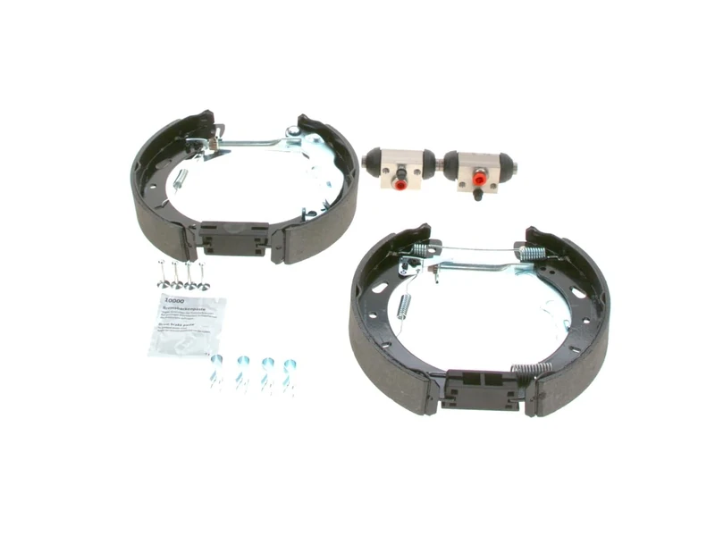 Bosch KS700 Kit Super Pro - Rear drum brake kit - 1 pre-assembled set, 2 wheel brake cylinders, 4 brake shoes