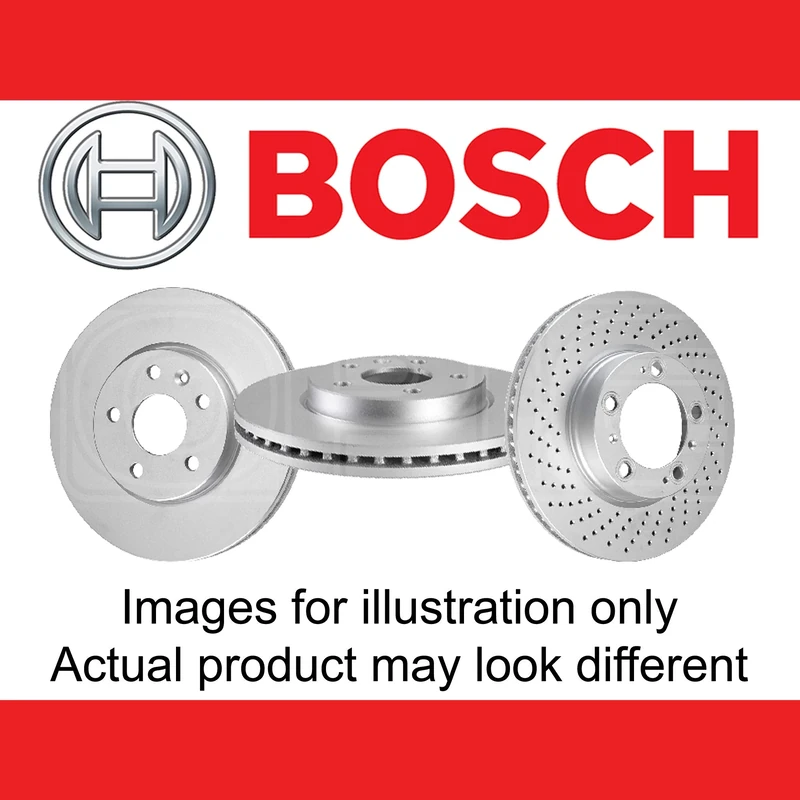 Bosch BD2567 Brake Disc - 293 mm Vented High-Carbon Disc - Front Axle - ECE-R90 Certified - Great Cooling and Noise Suppression, Advanced Corrosion protected - 1 Single Disc