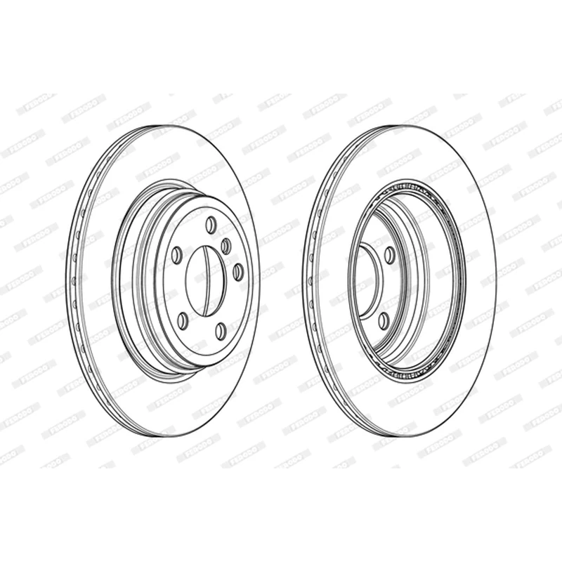FERODO BRAKE DISC | DDF2404C | REAR | FOR BMW 3 2011-2018 | OE-MATCHING QUALITY | SMOOTH & QUIET PERFORMANCE