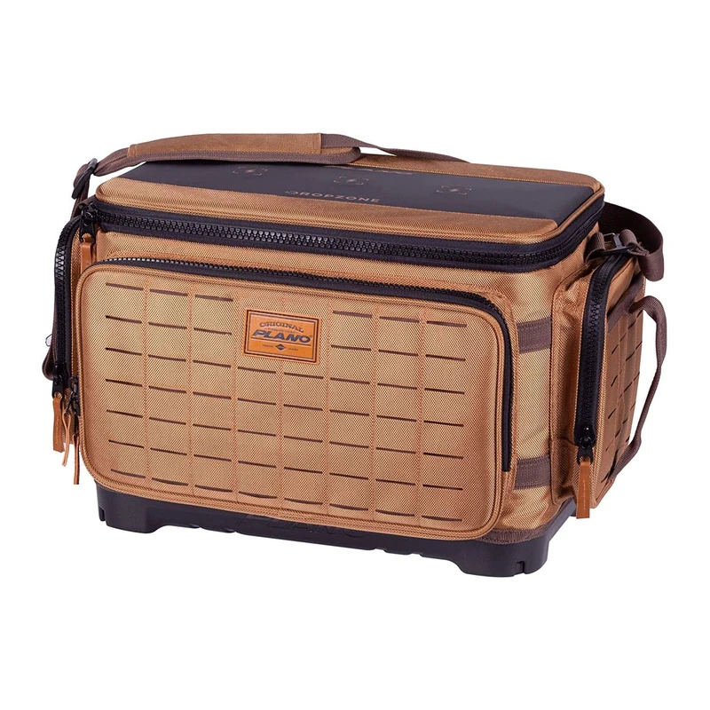 PLANO Guide Series - Tackle Bag 3700,Durable Fishing tackle bag w moulded base, Tackle storage bags for anglers, For all your Fishing gear and tools, Dropzone magnetic top , Incl, 6 StowAway boxes