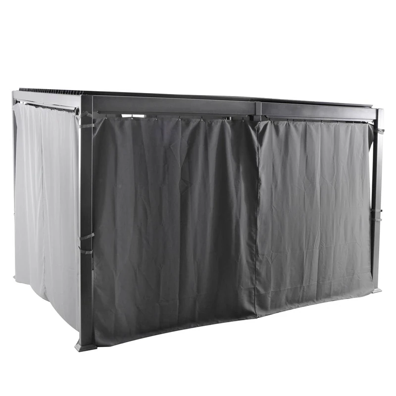 Curtains for Pergola Avila Slate 4 x 3 m Polyester 4 x 3 m Hespéride - Image 1