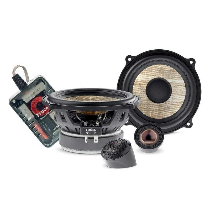 Focal PS130FE 60W 13cm 2-Way Component Speaker System, RMS Flax Cone Technology