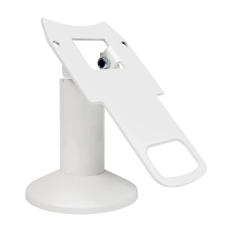 Discount Credit Card Supply Clover Mini Low Profile White Swivel and Tilt Stand