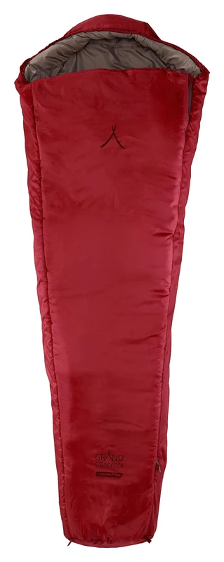 Grand Canyon FAIRBANKS 190 Mummy sleeping bag - Premium sleeping bag for outdoor camping - Limit -4° - Red Dahlia