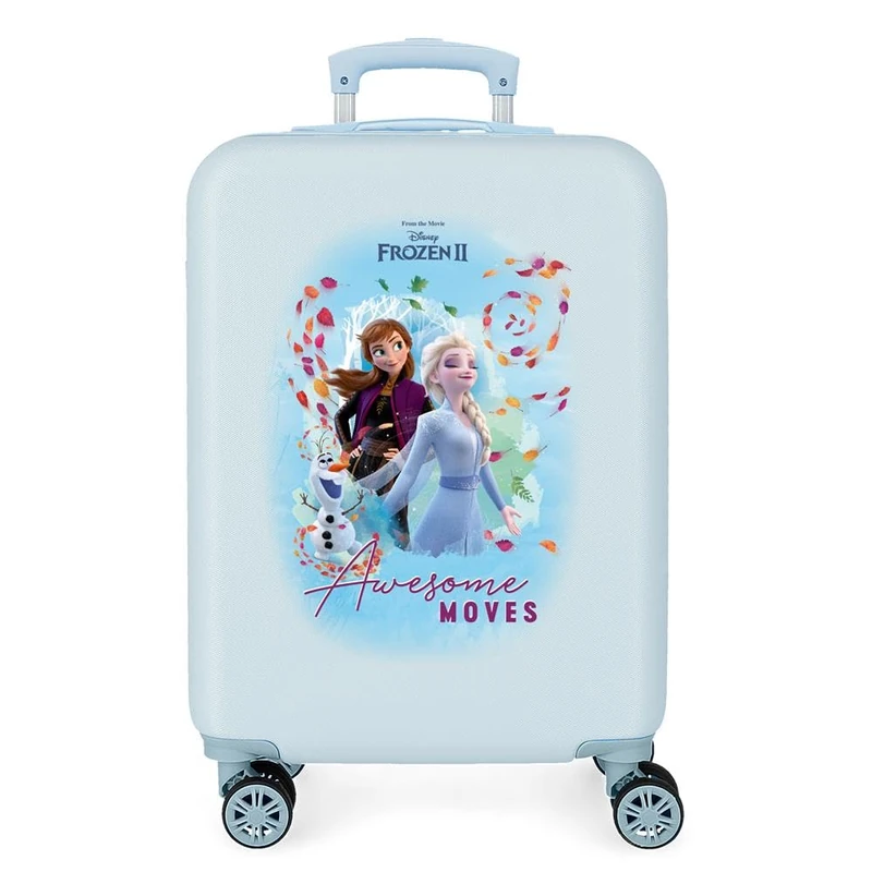 Disney Frozen Awesome Moves Hardside Carry-on Suitcase,Blue 38x55x20 cms