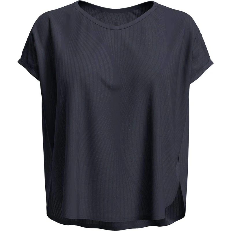 Odlo Shirt V-Neck MAHA Women' S T-Shirt - Odyssey Grey - AOP Ss20, X-Small