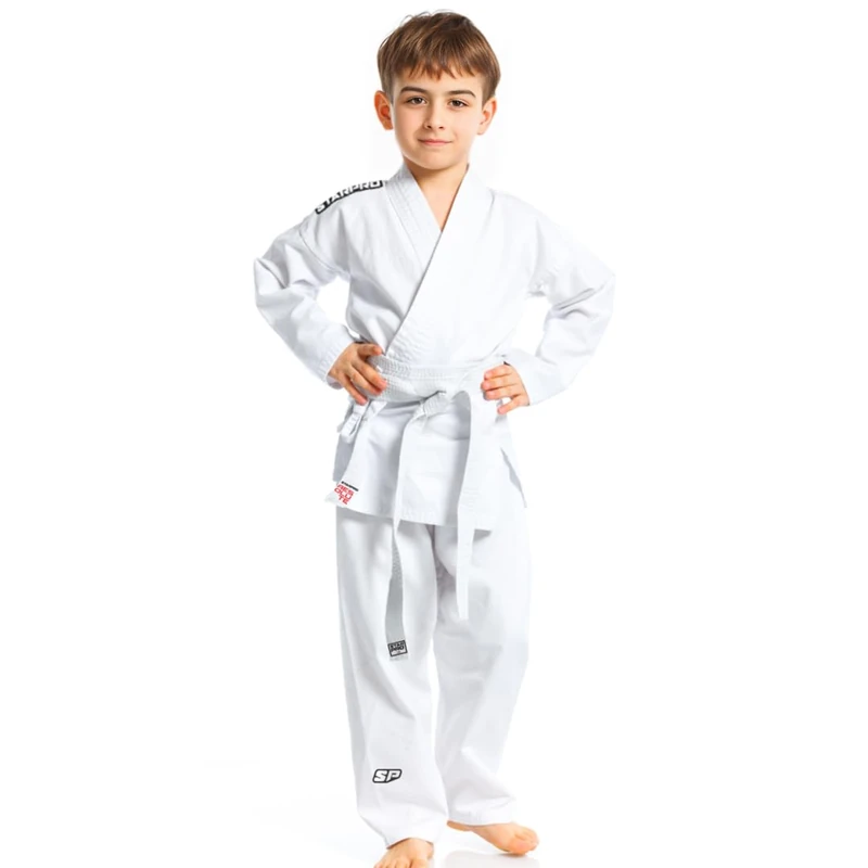 Starpro Kids Judo Suit – Lightweight Single Weave Uniform with White Belt – Boys & Girls Judo Gi for Beginners (250gsm)