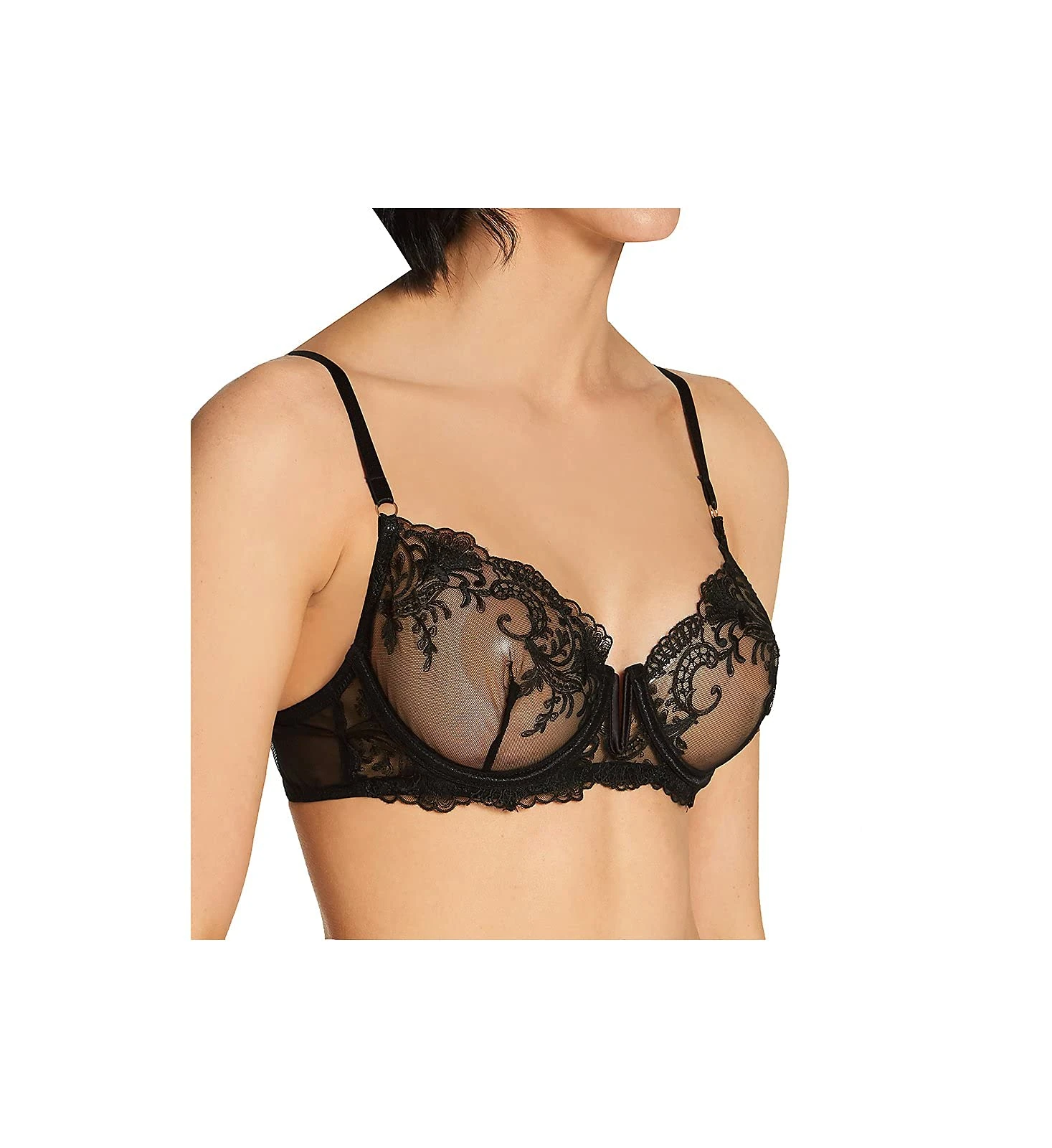 BLUEBELLA Marseille 40992 Women's Black Non-Padded Underwired Full Cup Bra 30C