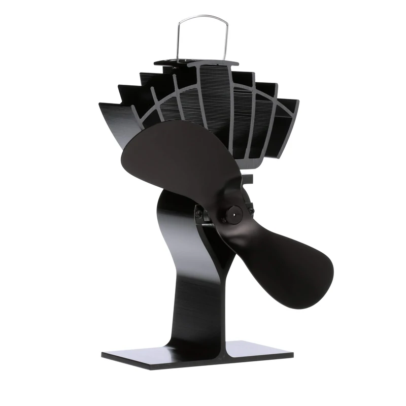 Ecofan 810EUXBX Heat Powered Wood Stove Fan, Black, Multilingual