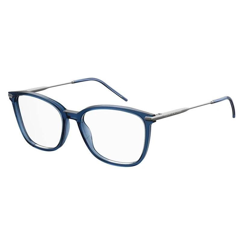 Tommy Hilfiger Th 1708 MVU/17 AZURE Eyewear Women's Acetate, Standard, 53