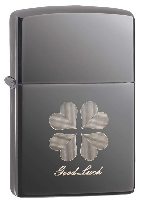 Zippo Lighter, Metal, Black Ice, One Size