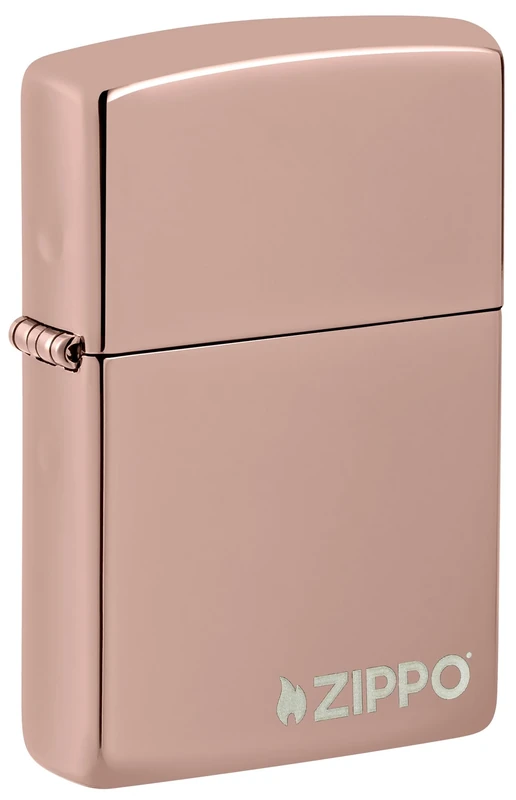 Zippo Pocket Lighter, Other, Rose Gold Logo, One Size