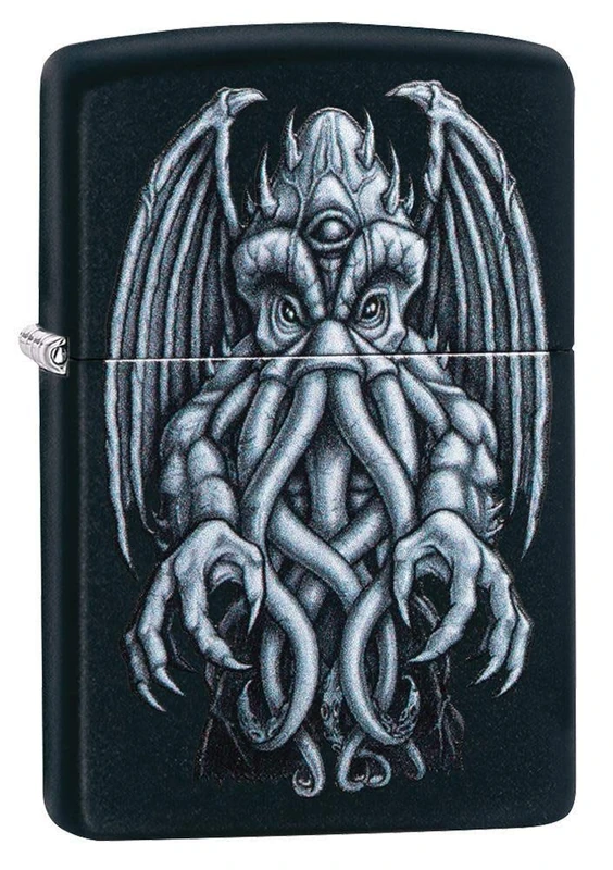 Zippo Lighter, Metal, Black Matte, One Size