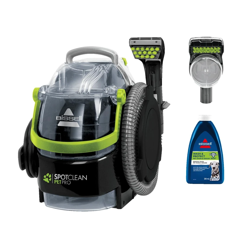 BISSELL SpotClean Pet Pro, Upholstery Cleaner Device, Carpet Cleaner for Dirt Stains, Wash Vacuum Cleaner for Pet Owners, Wet Vacuum Cleaner for Carpets, Upholstery, Car, Powerful 750W Motor, 15585