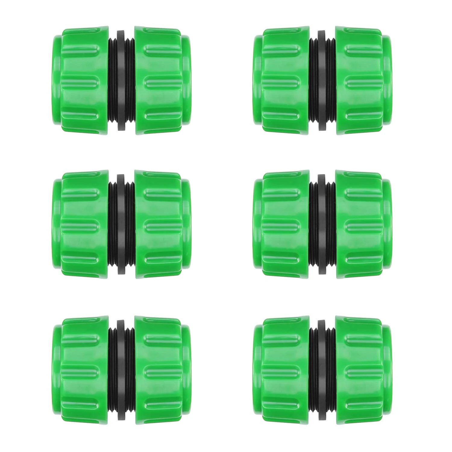 CaLeQi Hose Repair Connector Extender for Join 1/2 inch Garden Hose Pipe Quick Repair Connection 6pcs