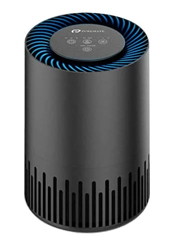 PureMate Air Purifier for Home, Quiet Air Cleaner with True HEPA Filter with 4 Speeds and Sleep Mode, Night Light, Odors Dust Mold for Allergens Smokers Pollen Pet Hair