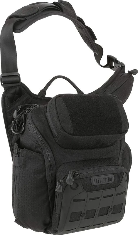 Maxpedition Crossbody Shoulder Bag, Black, Small