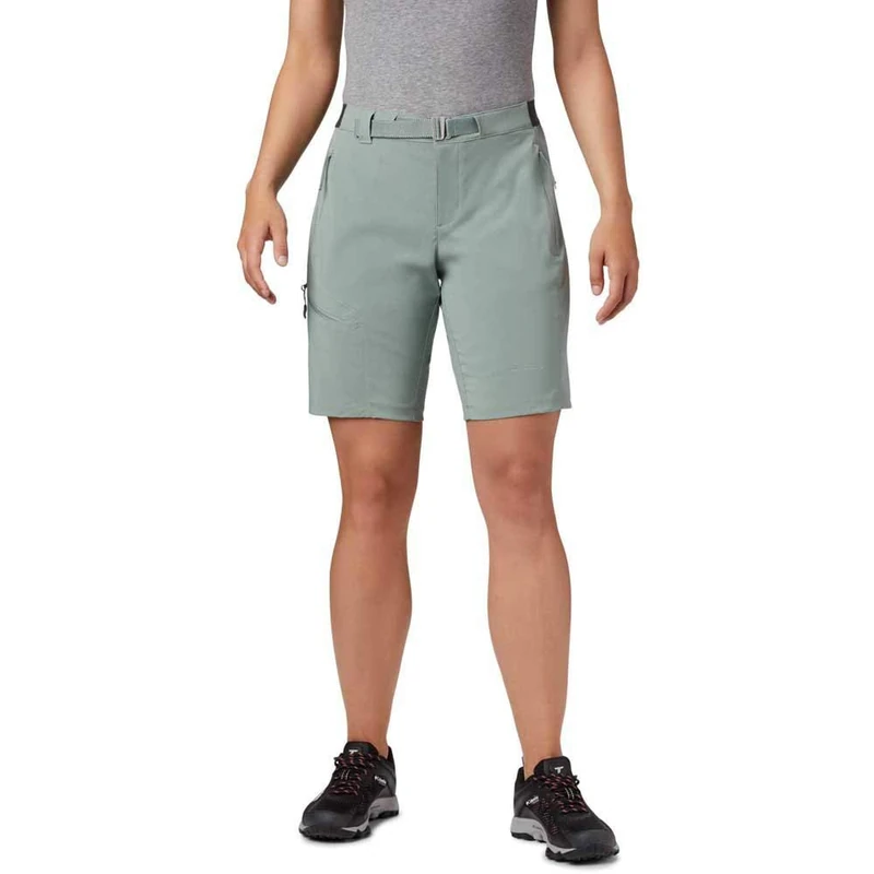 Columbia Women's Titan Pass Shorts, Light Lichen, 6