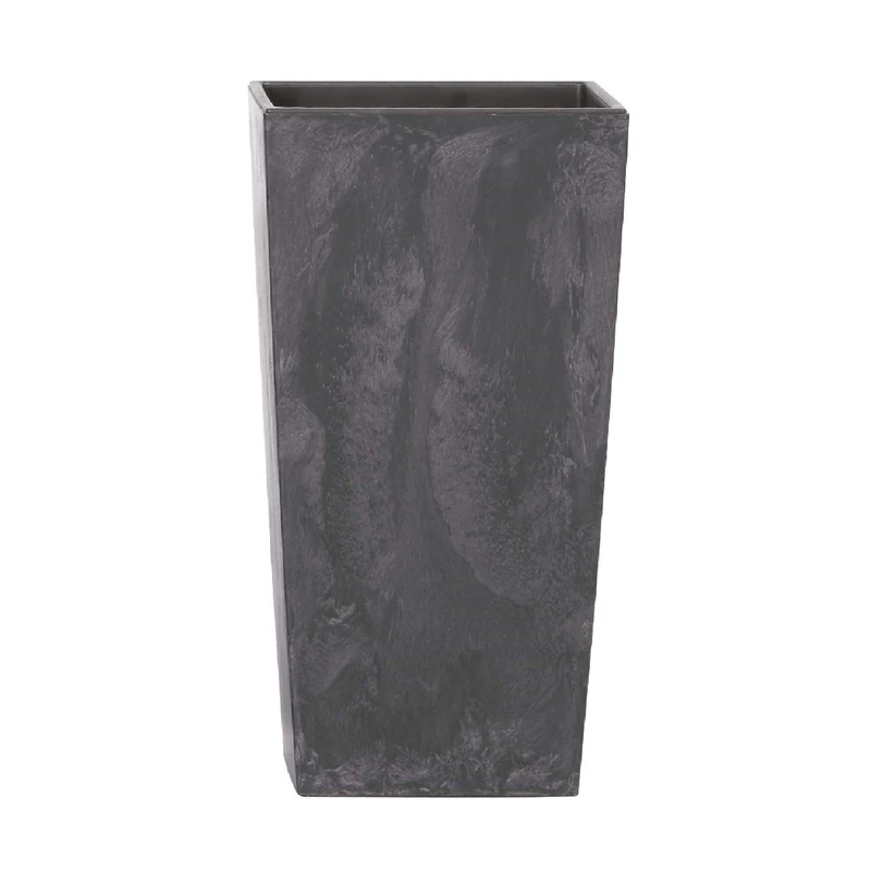 Prosperplast Matte Flower Pot - Colour Anthracite - 40cm x 40cm x 75cm (LWH) 91.5L Capacity Planter Suitable for Both Indoor and Outdoor Use