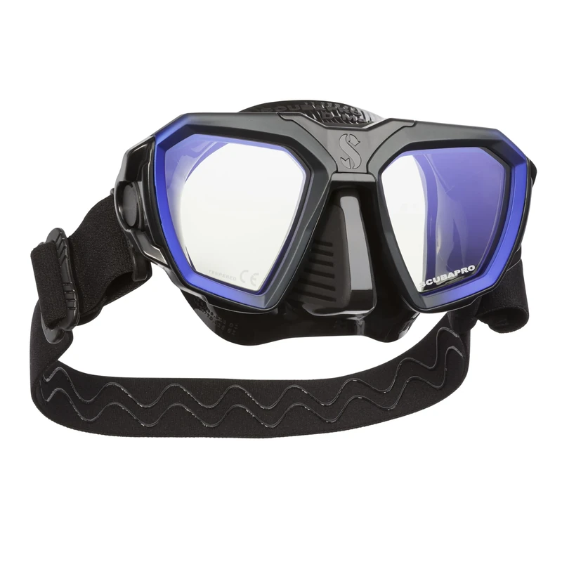 Scubapro D- Mask Wide Blue/Black Regulator Kit for Cold Water Diving Unisex-Adult, Blue/Black