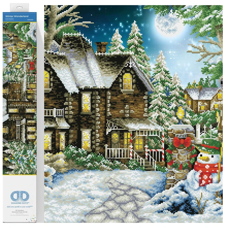 DIAMOND DOTZ Painting Kit: Advanced, DD15, Winter Wonderland, 90cm x 61cm