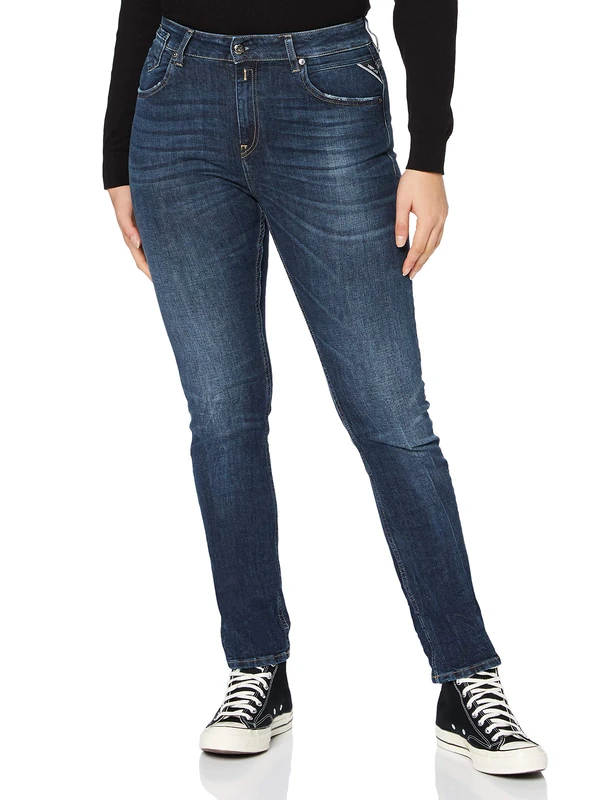REPLAY Women's Marty Jeans, Blue (7 Dark Blue), 23W / 32L