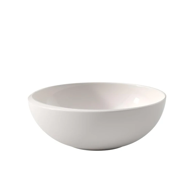 Villeroy & Boch 10-4264-3160 NewMoon Large Salad Bowl for Every Occasion Premium Porcelain White Dishwasher Safe , 4000 ml