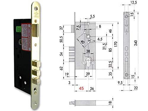 Cisa 19734 52520-50 Lock INFILARE Cylinder. 60